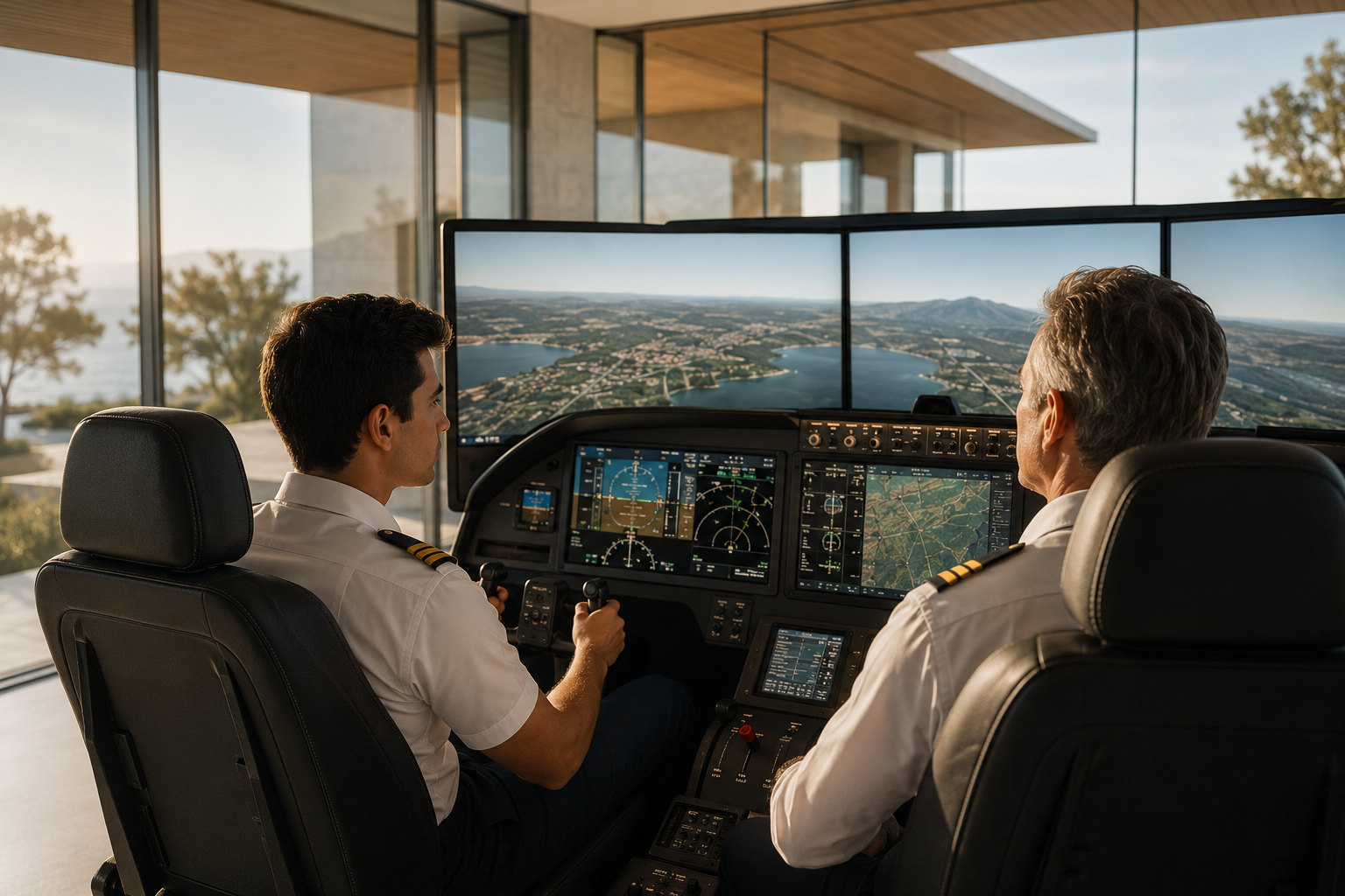 Student in Simulator